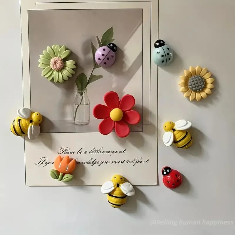 10pcs Adorable Refrigerator Magnets - Durable & Strong Hold for Kitchen, Office & More - Versatile Home Decor Mothers Day Gift Peaceful Pleasures Health and Wellness