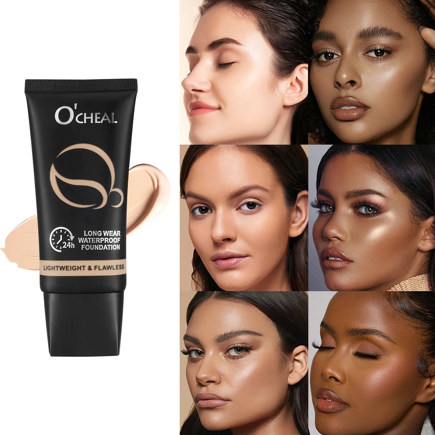 O'Cheal 60g Full Coverage Foundation Cream – Matte & Waterproof