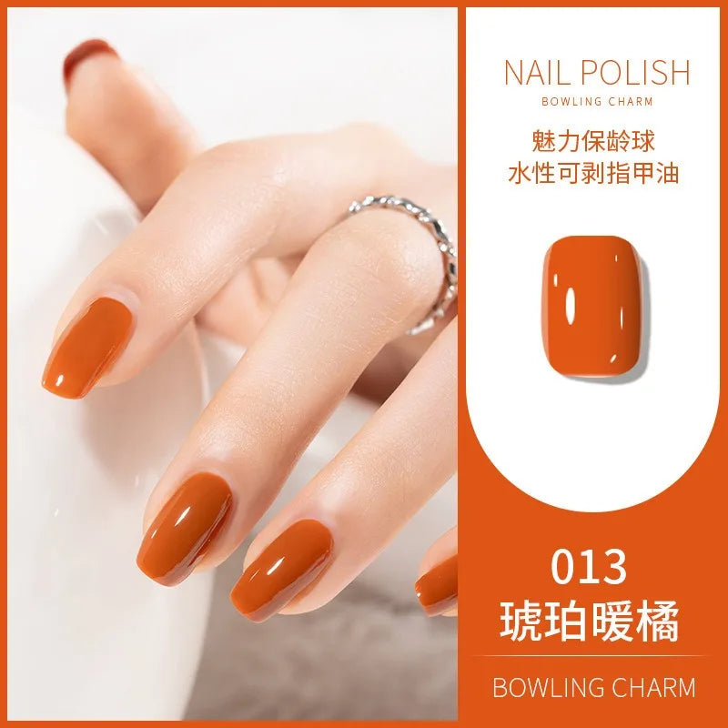 40 Colors Water-Based Nail Polish | Quick Dry No-Lamp Tearable