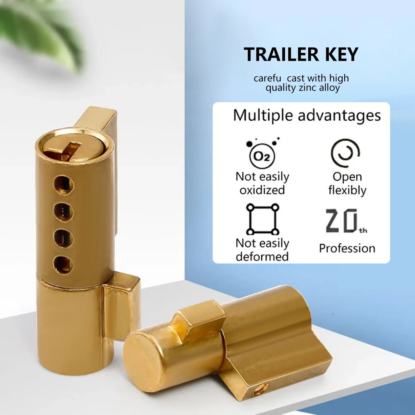 Atypical Lock Trailer Lock Heavy Duty Trailer Coupler Lock Cylinder for Mounting in Trucks Trailer Peaceful Pleasures Health and Wellness