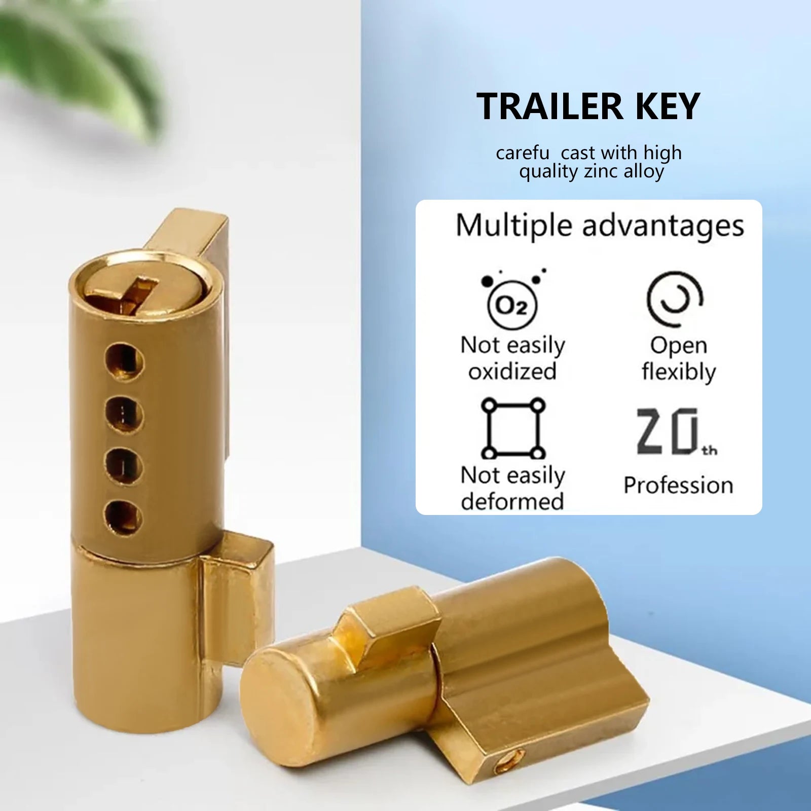 Atypical Lock Trailer Lock Heavy Duty Trailer Coupler Lock Cylinder for Mounting in Trucks Trailer Peaceful Pleasures Health and Wellness