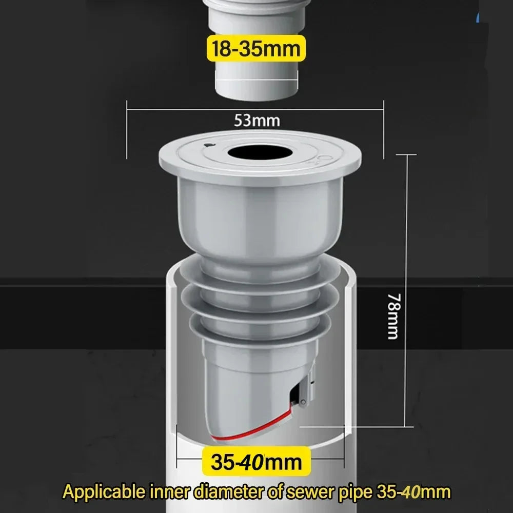 Dish Bathroom Drainer Kitchen Drain Trap Sink Drains Filter Sewer Tub Cover Home Drainage Projects Siphon Accessories Bathtub Peaceful Pleasures Health and Wellness Grey 35-40mm