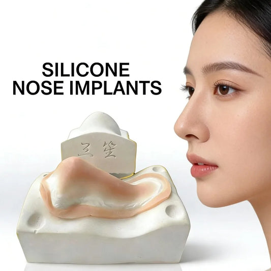 1Pc Realistic Silicone Fake Nose & Chin Prosthetic,Reusable Skin-Friendly3D Fake Nose Special Effects Makeup Tools for Cosplay Peaceful Pleasures Health and Wellness