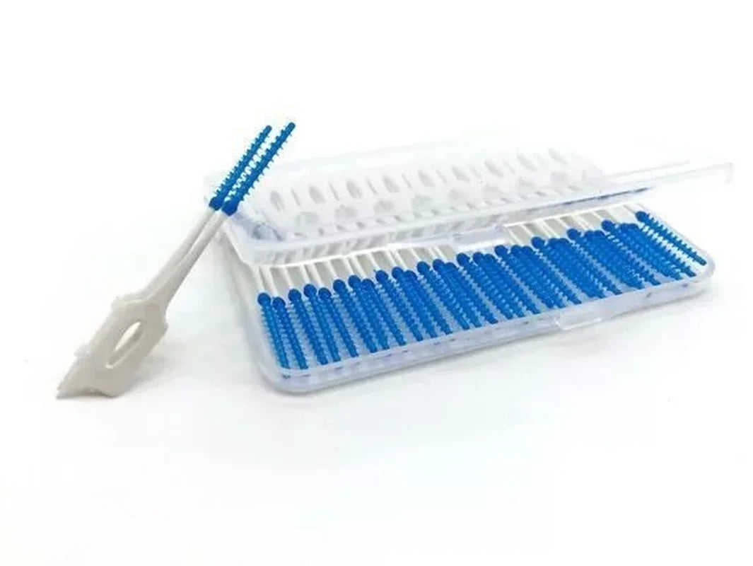 40pcs/box Interdental brush Orthodontic brush Cleaning Teeth Gaps Oral Care Soft silicone head Interdental brush Good for gums Peaceful Pleasures Health and Wellness