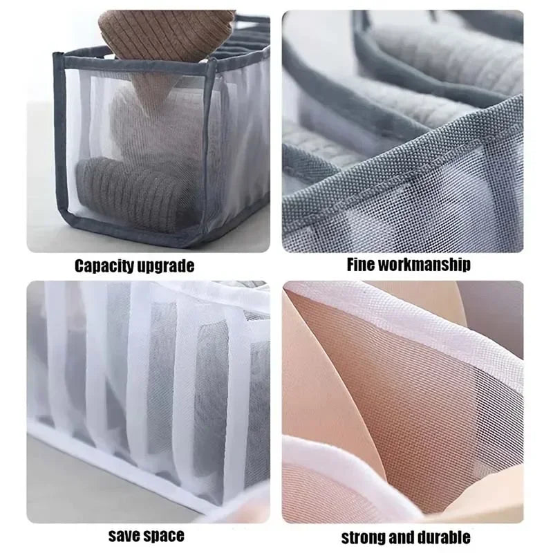 Foldable Drawer Organizer – Bra, Socks & Underwear Storage Set