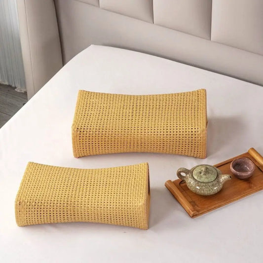 Handmade Imitation Rattan Summer Cooling Pillow | Neck & Lumbar Cooling Rattan Pillow Peaceful Pleasures Health and Wellness