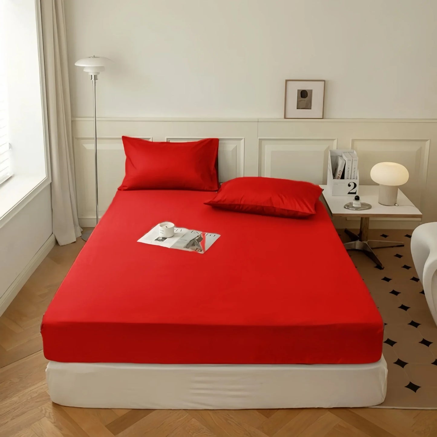 Elastic Fitted Sheet with Pocket | Microfiber Single–King