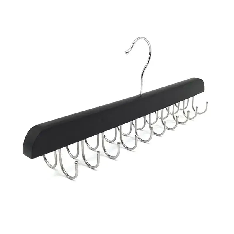 Wooden Belt Rack Women Storage Hangers for Clothes Case Home Wardrobe Accessories Supplly Scarf Organizer Men Tie Belt Hangers Peaceful Pleasures Health and Wellness