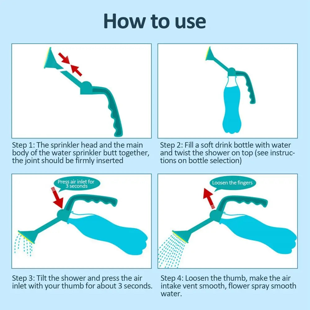 Bottle Top Watering Sprinkler Nozzle | Garden Seedling Irrigator