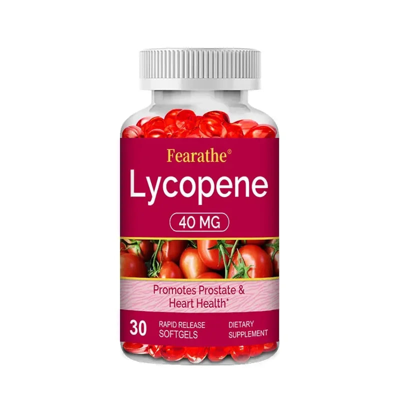 Premium Lycopene 40mg, Dietary Supplement for Prostate, Antioxidant, Heart, Skin & Immune Health, Non-GMO, 30/60/120 Softgels Peaceful Pleasures Health and Wellness 30 count-1bottle