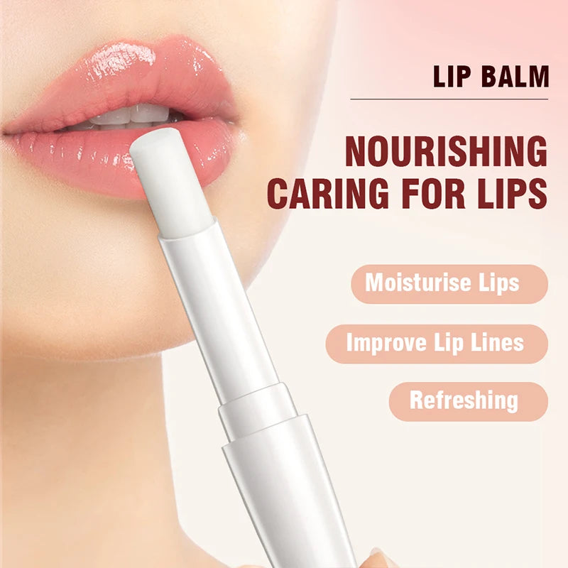 Double-ended Lip Glaze & Lip Balm Matte Misty Surface Non-stick Cup Non-fading Transparent Lip Gloss With Mirror Water Light Fee Peaceful Pleasures Health and Wellness