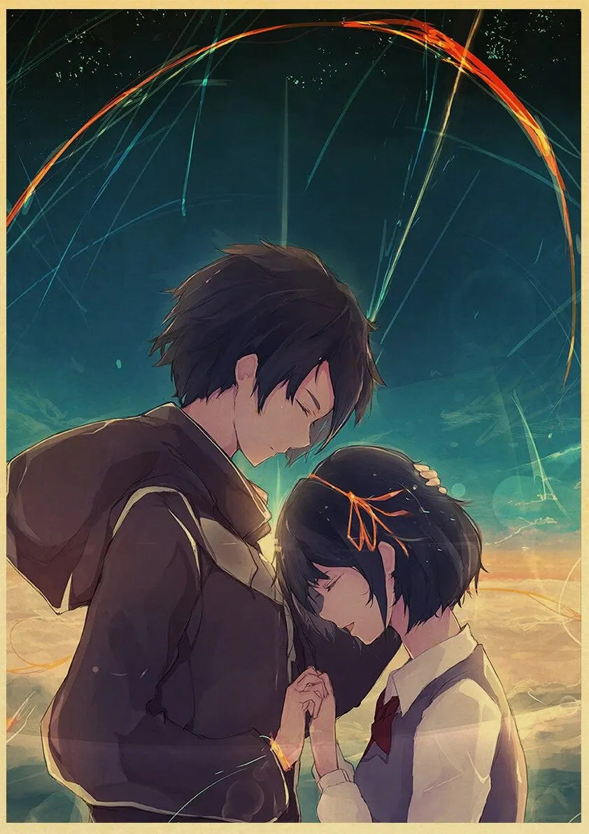 Your Name Anime Poster – Shinkai Makoto Canvas Wall Art