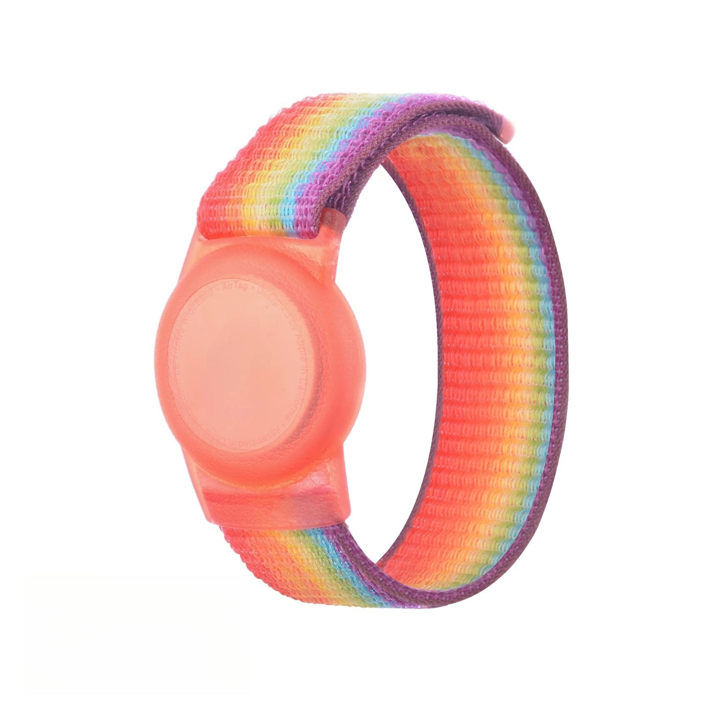 TPU Cartoon Case Nylon Strap Waterproof Adjustable Kids Bracelet Replacement Child Wristband for Apple AirTag Tracker Accessory Peaceful Pleasures Health and Wellness 03