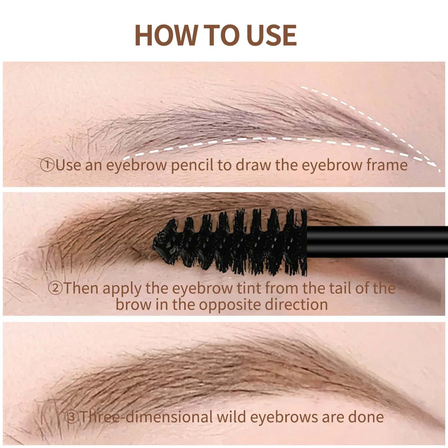 O'Cheal Eyebrow Gel – 4 Colors, Waterproof & Long-Lasting