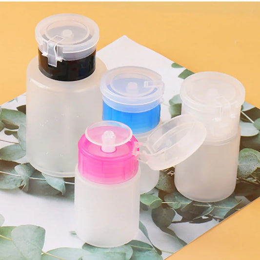Refillable Nail Polish Remover Pump Bottle 60ml & 180ml Nail Pump Dispenser Peaceful Pleasures Health and Wellness