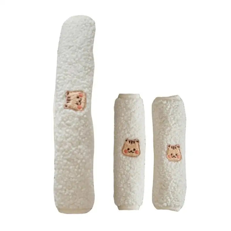 Baby Stroller Armrest & Shoulder Strap Cover Set – 3-Piece Plush