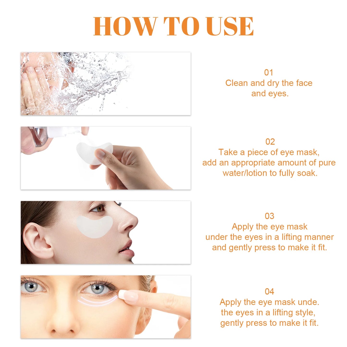 Collagen Eye Masks 10-Pack – Dark Circles & Wrinkles