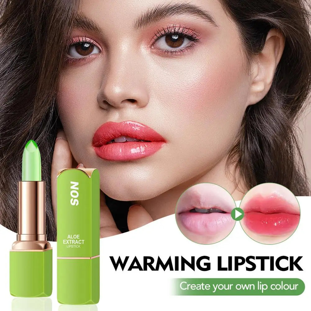 Color Changing Tinted Lip Balm Lipstick Aloe Vera Lipstick Moisturizing Long Lasting Lipsticks Lip Balm Peaceful Pleasures Health and Wellness