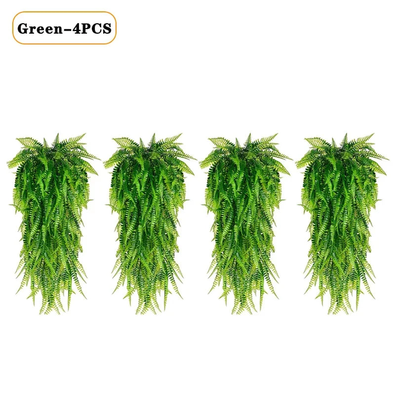 Artificial Hanging Fern Vine Wall Decor – Indoor & Outdoor
