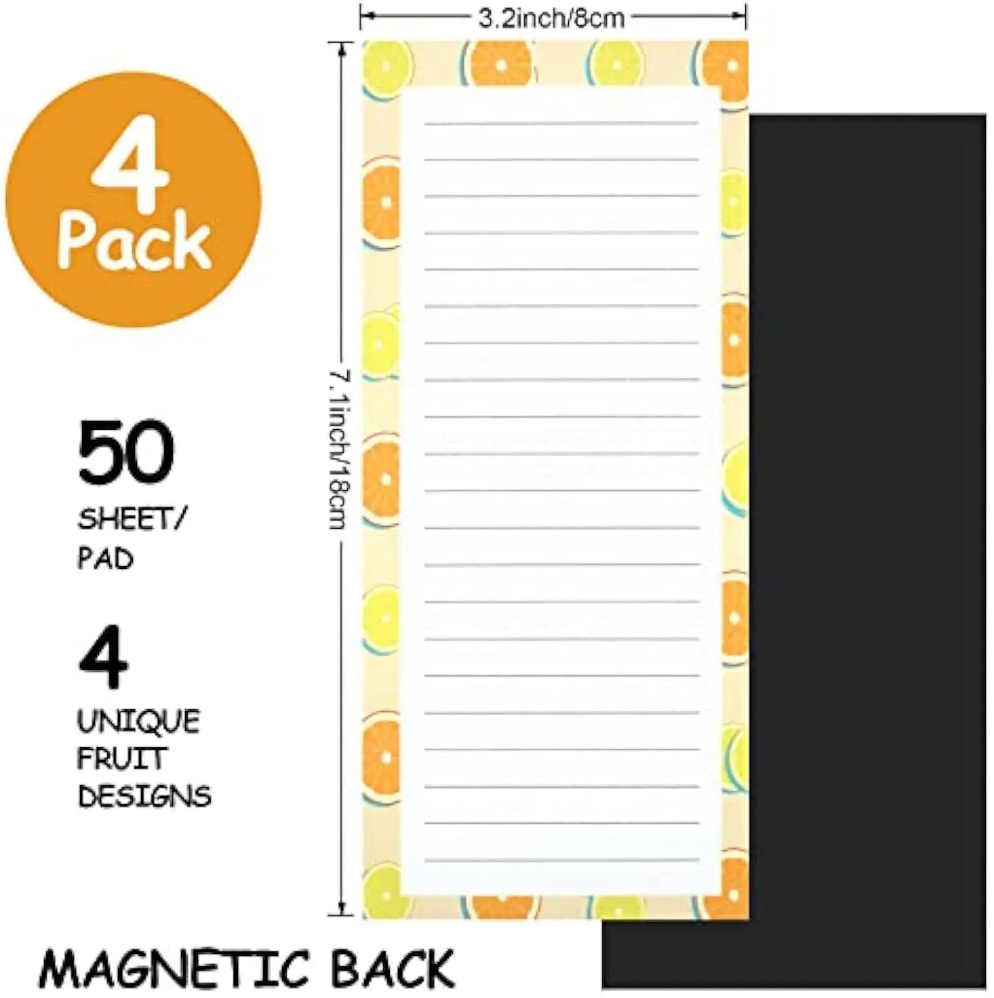 Bview Art 4 Books Magnetic Tearable Notepad Soft Fridge Stickers
