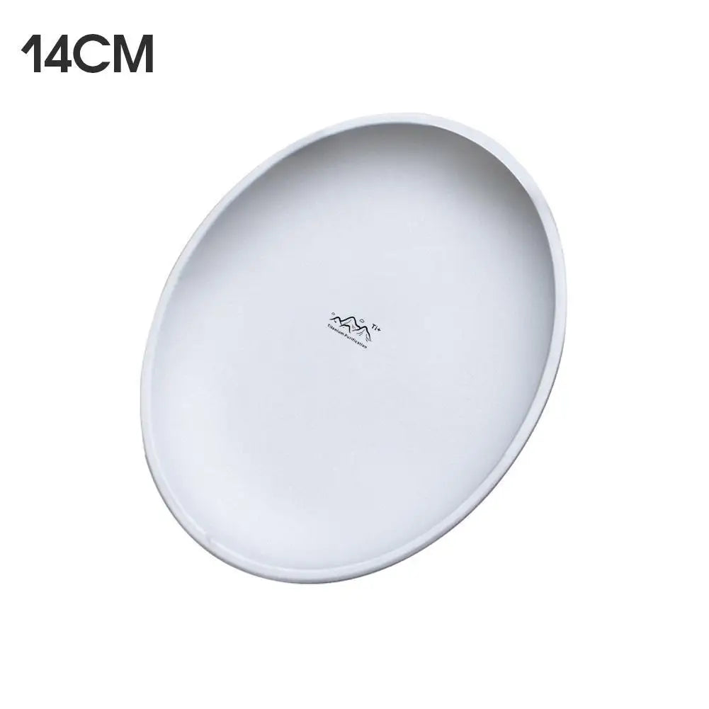 Titanium Camping Plates Set – Lightweight Stackable Outdoor Plates