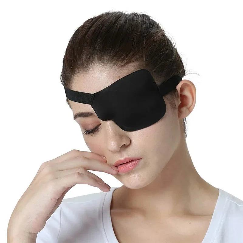 3D Concave Eye Patch for Lazy Eye & Amblyopia | Adjustable Black