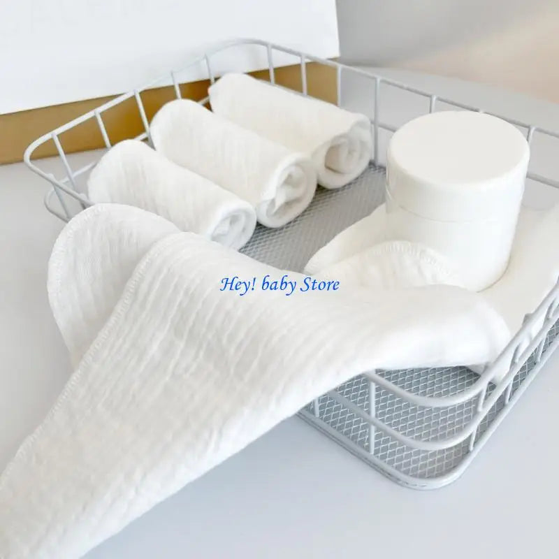 Baby Cotton Muslin Washcloth – Soft Gauze Handkerchief Face Towel