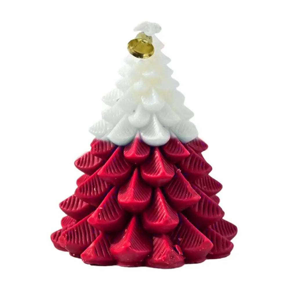 Christmas Tree Soy Wax Candle | Handmade Aromatherapy Holiday Gift Decorative Soy Candle Peaceful Pleasures Health and Wellness E China Mainland