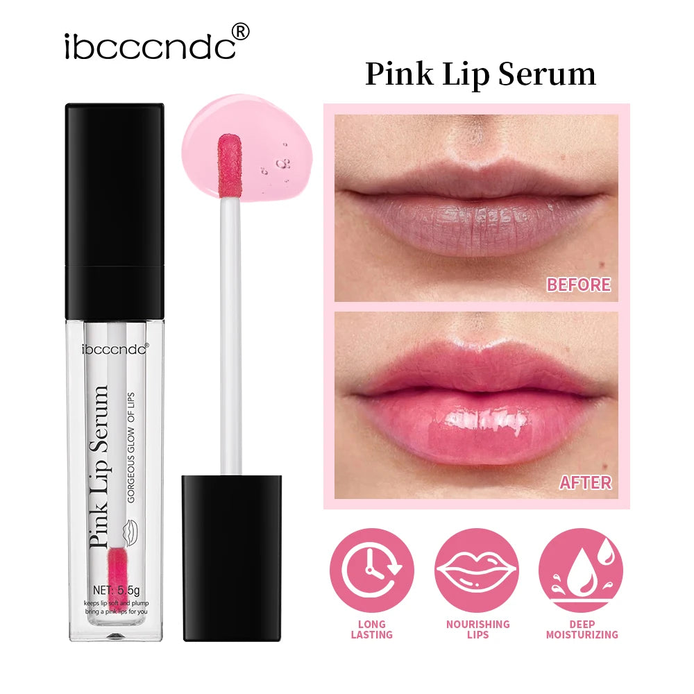 ibcccndc Pink Lip Serum Lotion Moisturizes Moisturizes And Plump Lips Removes Dead Skin Pink Lip Essence Brightener Use Of Face Peaceful Pleasures Health and Wellness