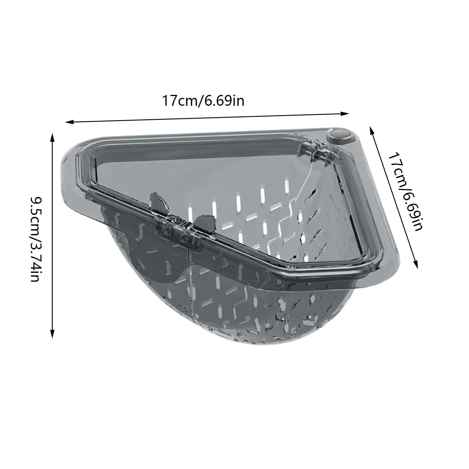 Sink Food Catcher Basket Magnetic Suction Drainage Triangle Drying Kitchen Sink Drain Strainer Corner Basket for Scrap Fruits Peaceful Pleasures Health and Wellness