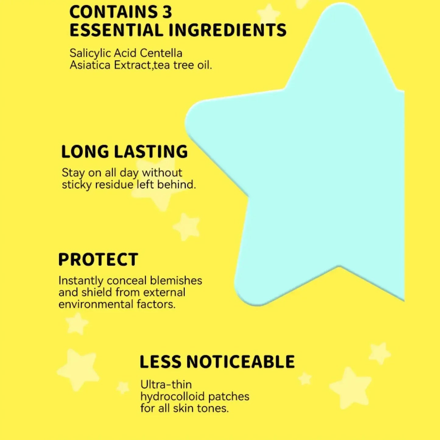 MLSMILE 40pc Star Hydrocolloid Blemish Patches – All Skin Tones