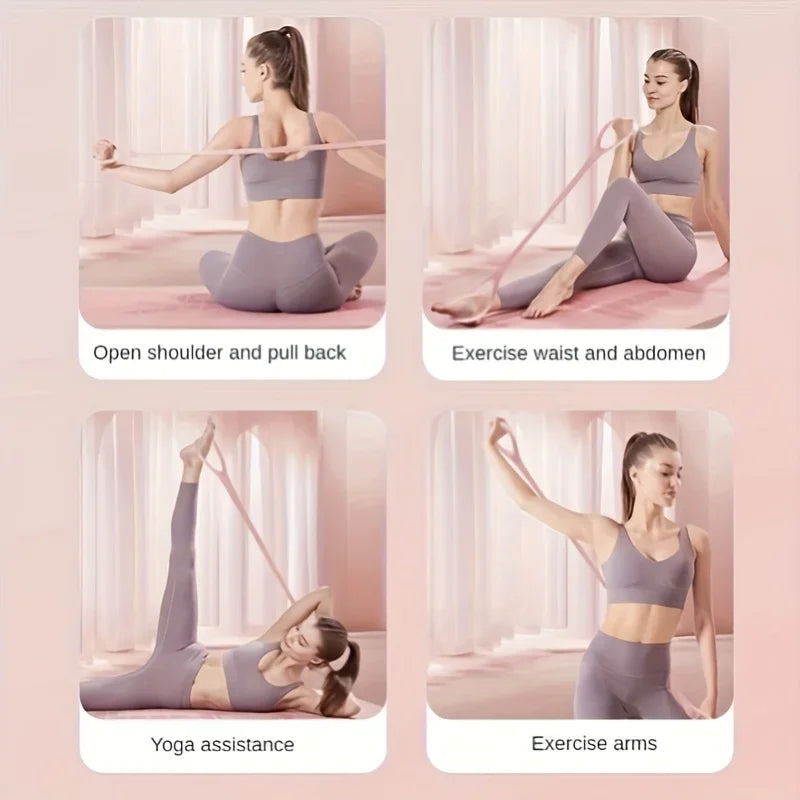 ProFlex 8-Shaped Silicone Yoga Resistance Band | Stretching