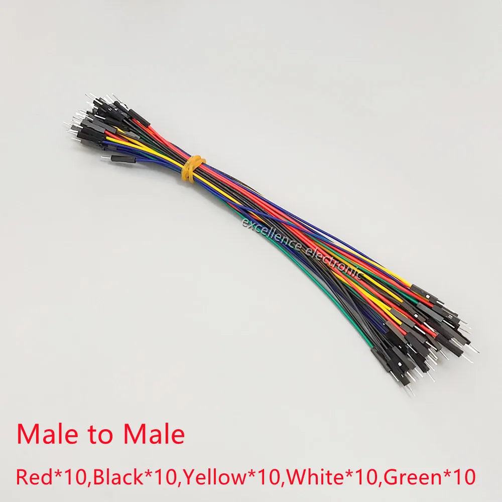 50-300pcs 10cm 20cm 30cm Jumper Wire Dupont Cable Line Connector Assorted Kit for Arduino Raspberry pi Electronic Breadboard PCB Peaceful Pleasures Health and Wellness M-M 50PCS Mix kit 20cm