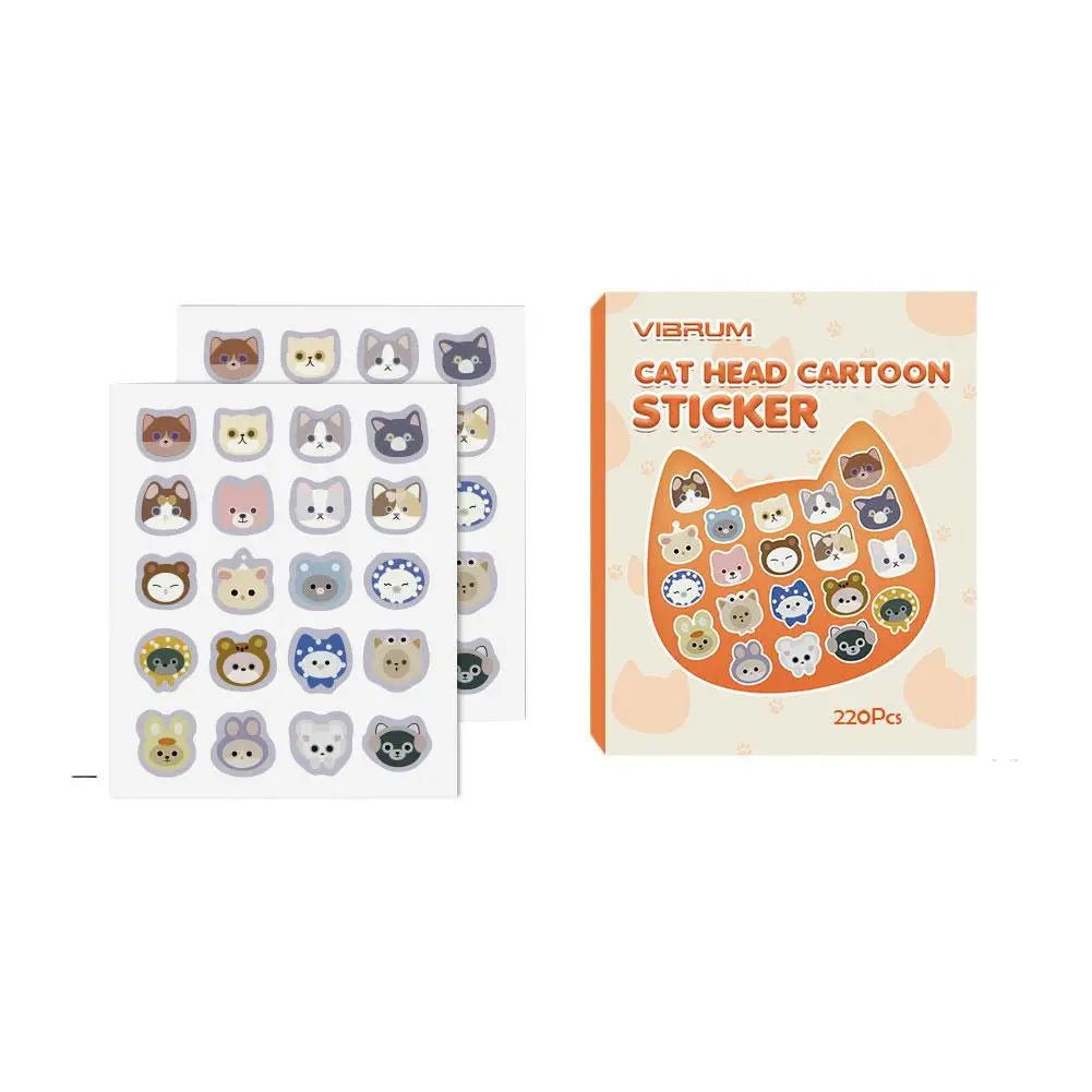 Cute Cat Cartoon Acne Patches – Hydrocolloid Blemish Dots 220pc