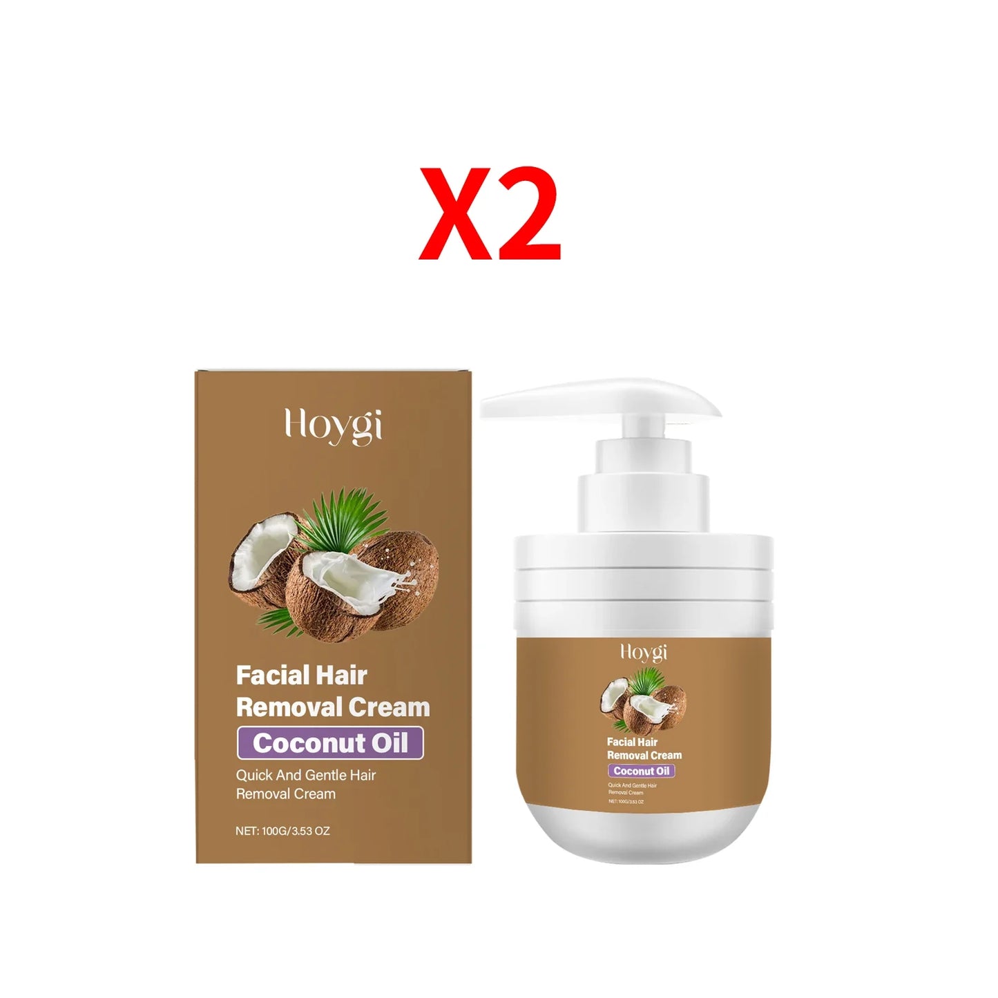 Hoygi Coconut Oil Hair Removal Cream – Painless & Fast