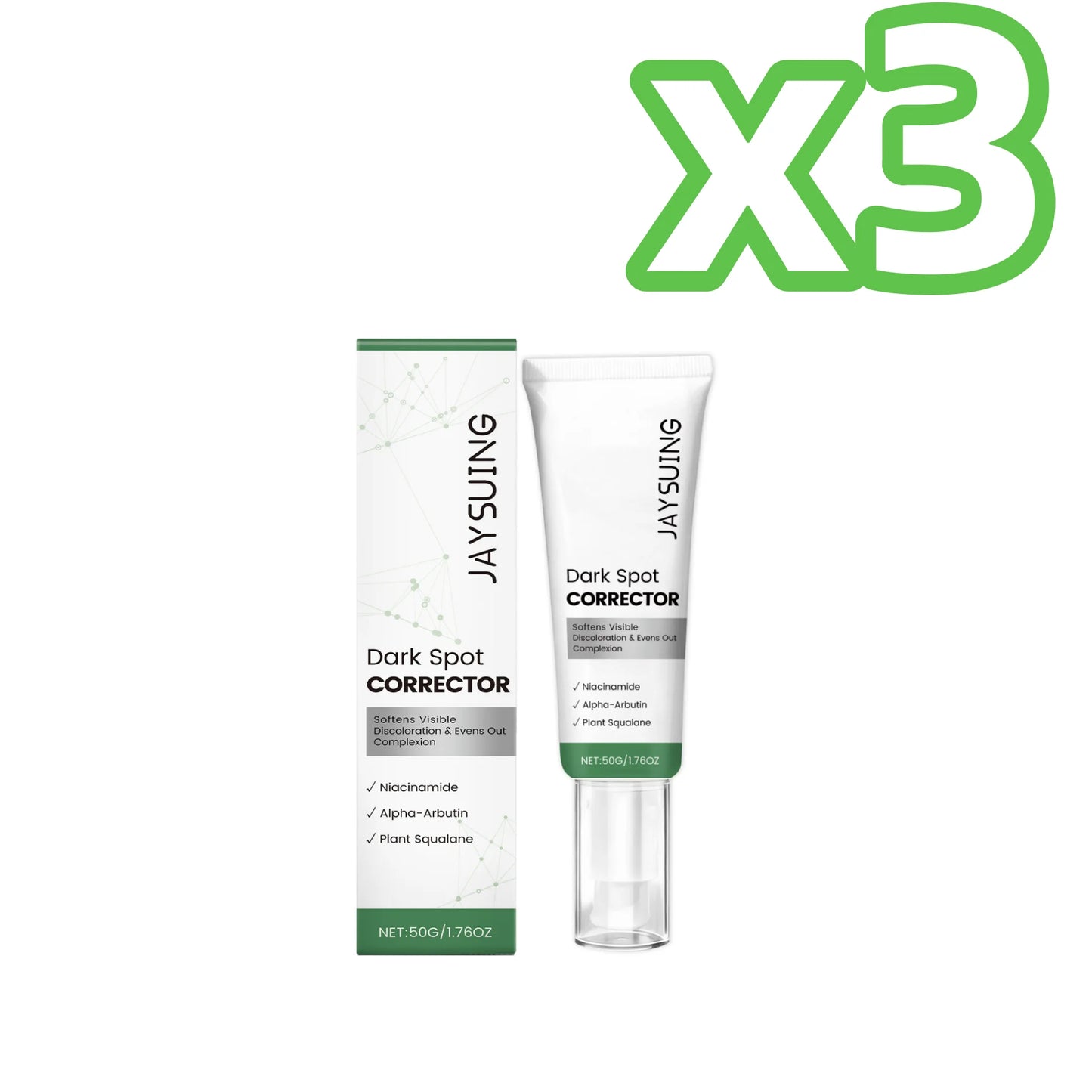 Niacinamide Arbutin Face Essence Cream Brighten Skin Even Face Tone Fade Dark Spots Repair Dull Skin Fast Absorb Skin Care Serum Peaceful Pleasures Health and Wellness 50g Boxed X 3PCS