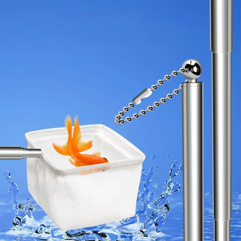 Retractable Aquarium Fish Net | Stainless Steel Shrimp Net