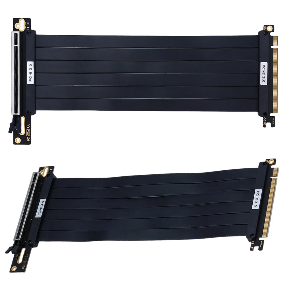 PCI-E3.0 PCI-E4.0 16X PCI-e Extension Cable Flexible Cable 90° 180° Riser Cable 20/25/30/35cm High Speed Extension Port Adapter Peaceful Pleasures Health and Wellness