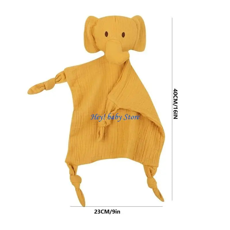 Cartoon Elephant Baby Soothing Towel | Teething Bib & Burp Cloth
