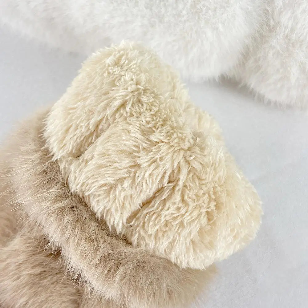 Anti-cold Keep Warm Thickened Gloves Winter Solid Color Warm Gloves Students Fashionable and Cute Multi-finger Windproof Gloves Peaceful Pleasures Health and Wellness