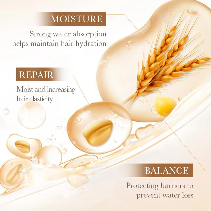 BIOAQUA Rice Milk Hair Mask – Repair Frizz, Dry & Damaged Hair