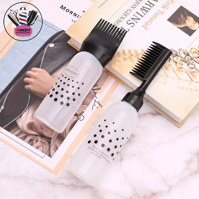 Hairdressing Dye Shampoo Applicator Refillable Empty Hair Colour Bottles Hairdresser Application Treatment Hair Dye Tools Set Peaceful Pleasures Health and Wellness