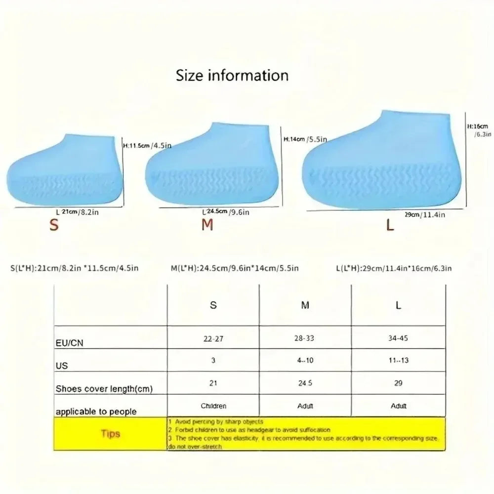Waterproof Shoe Covers Women | Rubber Rain Boot Overshoes