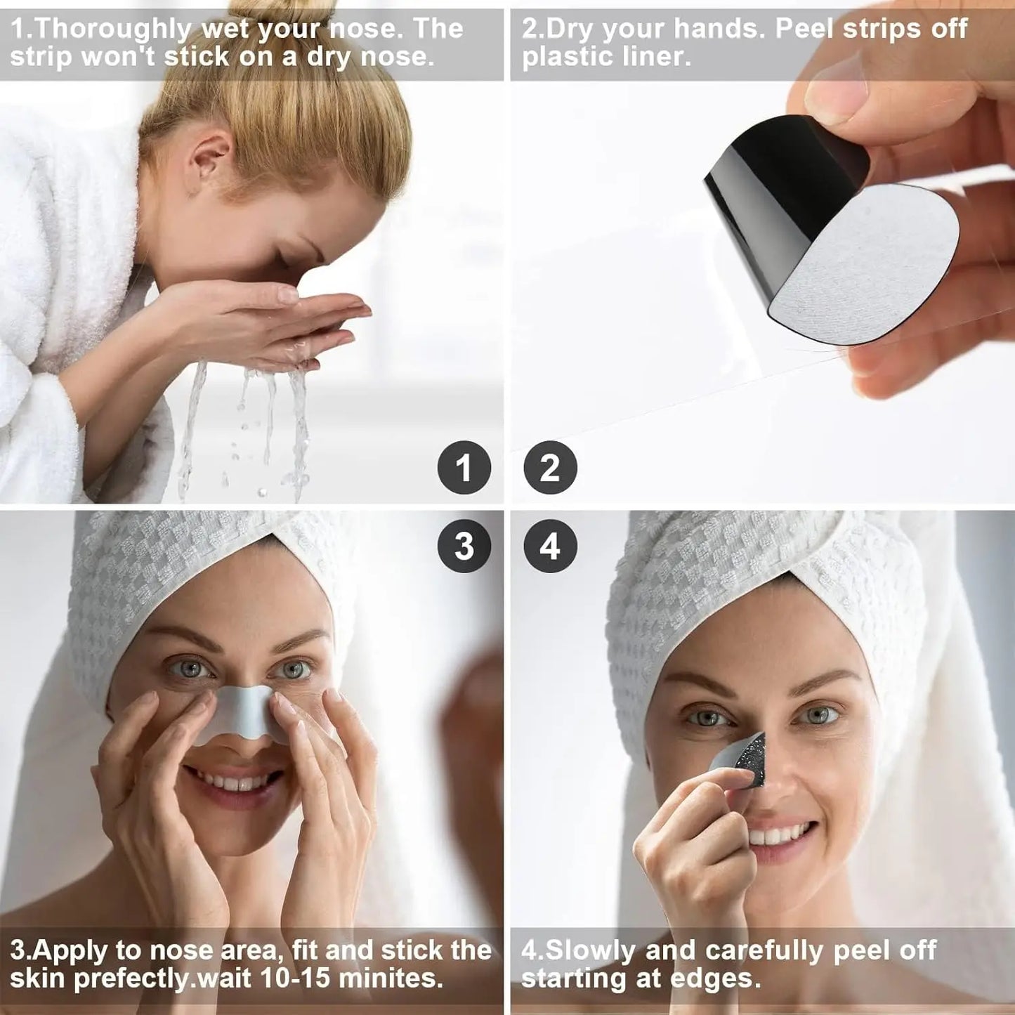 Black Removal Mask Removes nose lines Deep shrink clean pores Nose Black Removal sticker Skin care mask patch Peaceful Pleasures Health and Wellness