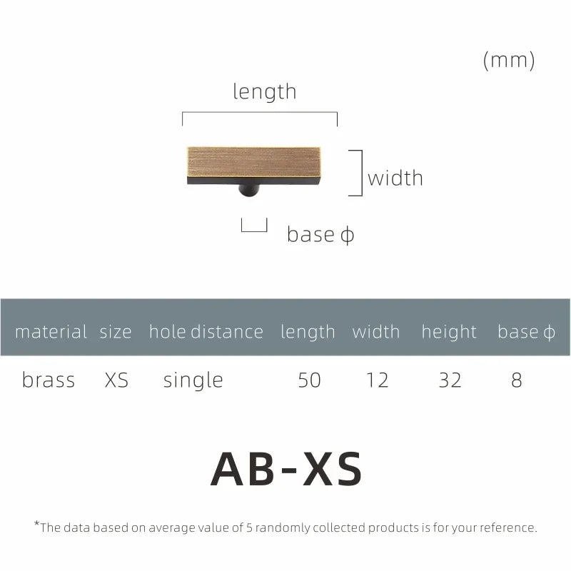 Brass Cabinet Pulls & Knobs – Modern Square Drawer Handles
