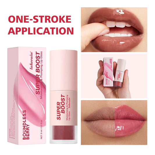 Plumping Lip Gloss – Mirror Shine, Non-Sticky & Moisturizing Plumping Lip Gloss Peaceful Pleasures Health and Wellness