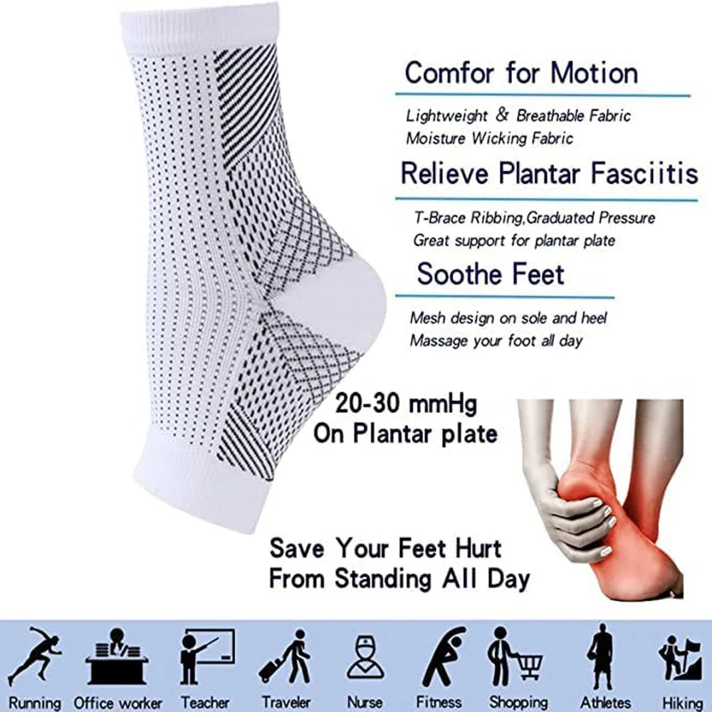 WEFITON Neuropathy Compression Socks – Ankle & Arch Support Compression Ankle Socks Peaceful Pleasures Health and Wellness