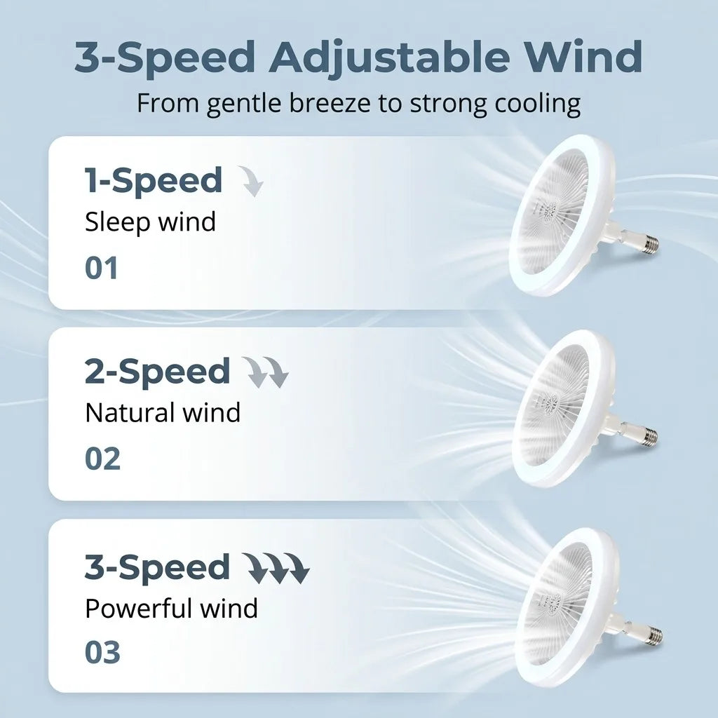 Modern Indoor 30W Ceiling Fan Lamp 360°Rotating with Remote Control E27 Living Room Bedroom Lighting LED Decorative Lights 2in1 Peaceful Pleasures Health and Wellness