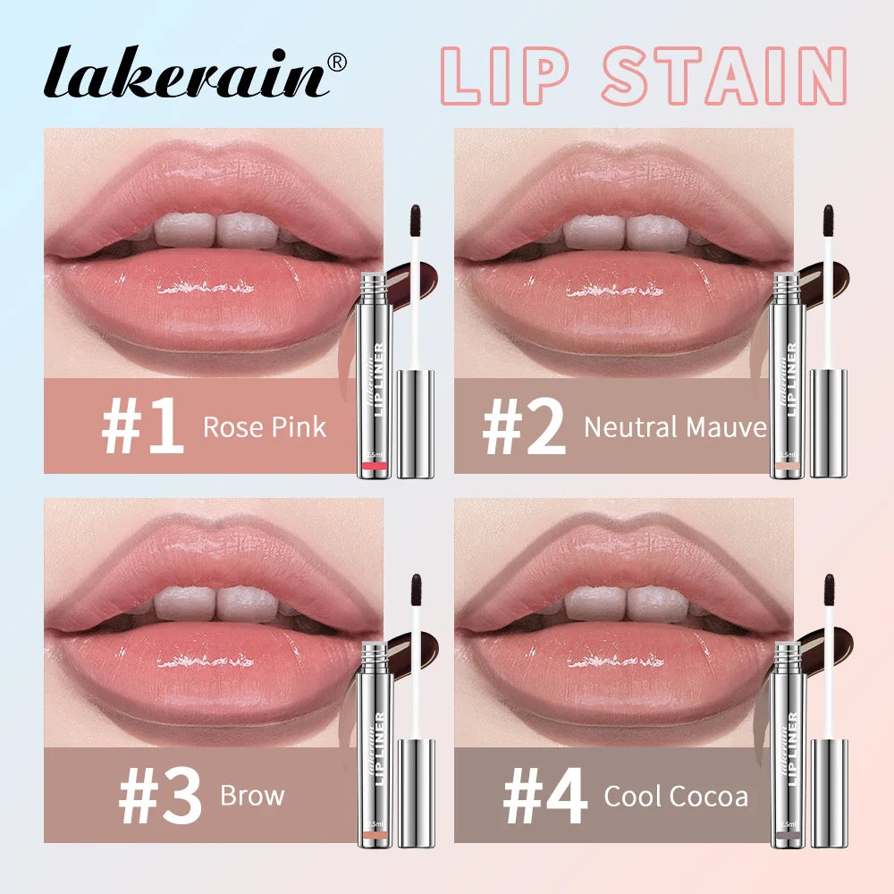 4colors Lip Liner Tattoo Matte Peel Off Enhance Lips Lip Liner Waterproof Long Lasting Moisturizing Lips Gloss Tattoo Cosmetics Peaceful Pleasures Health and Wellness