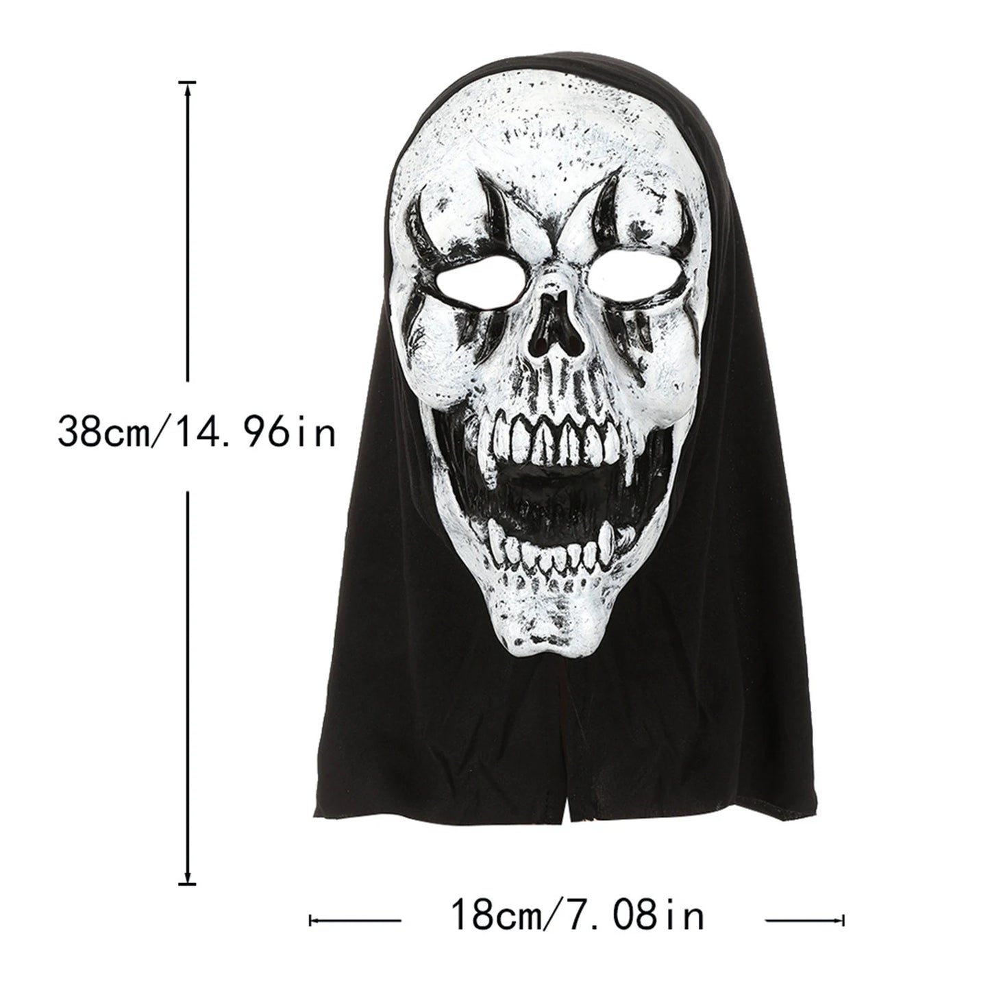 Halloween Latex Mask Screaming Zombie Full Head Mask Cosplay Scary Ghost Face Prop for Party Costume Conventions Peaceful Pleasures Health and Wellness